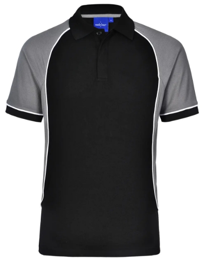 Picture of Winning Spirit, Mens TrueDry Tri-Colour S/S Pique Polo